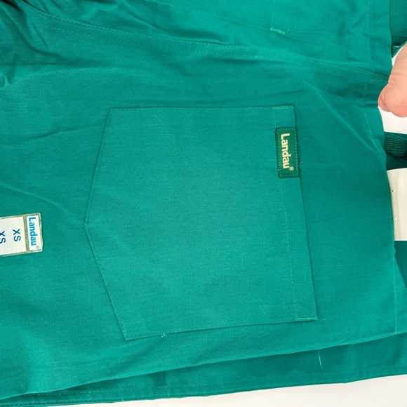 NWT Landau Basic pull on green straight leg scrub pant - Picture 6 of 10